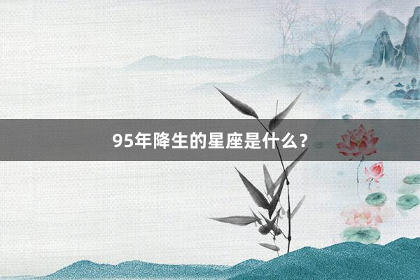95年降生的星座是什么?